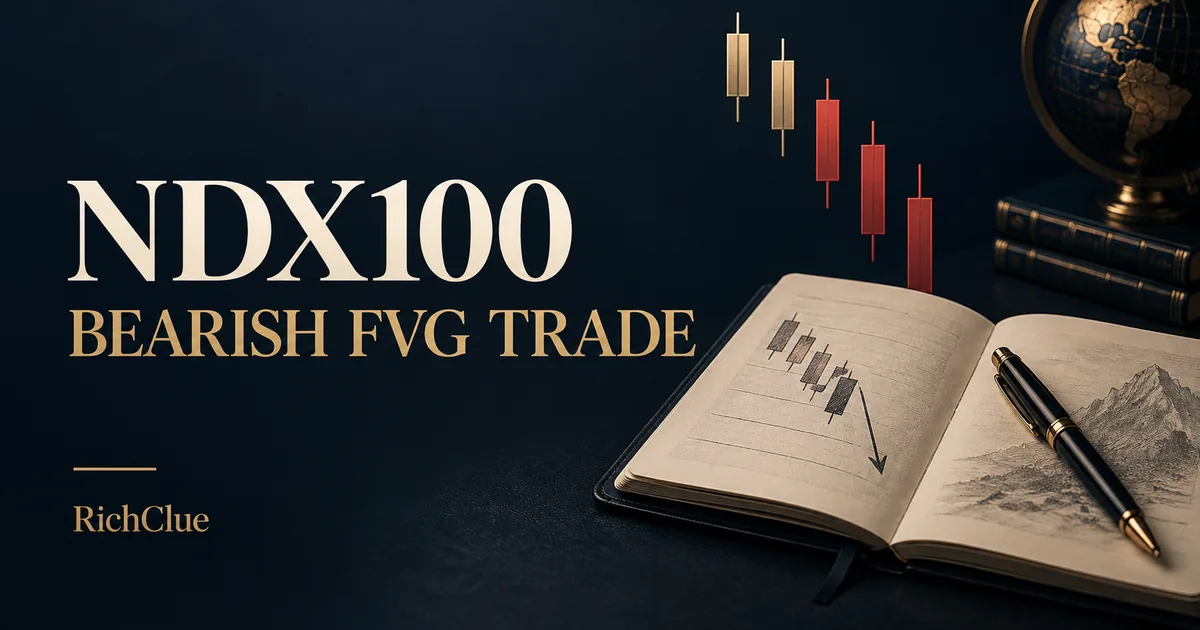 Read more about the article NDX100 Trade Journal: A Bearish FVG Retest Sell